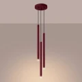 Lampa wisząca PASTELO 3P burgund SL.2123 SOLLUX