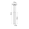 Lampa wisząca PASTELO 3P burgund SL.2123 SOLLUX