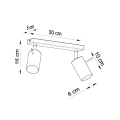 Plafon RING 2 burgund SL.2160 SOLLUX