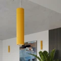 Lampa wisząca KARBON 1 żółta SL.2334 SOLLUX