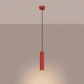 Lampa wisząca KARBON 1 czerwona SL.2335 SOLLUX