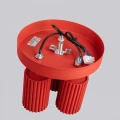 Plafon KARBON 3P czerwony SL.2367 SOLLUX