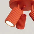 Plafon KARBON 3P czerwony SL.2367 SOLLUX