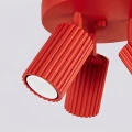 Plafon KARBON 3P czerwony SL.2367 SOLLUX