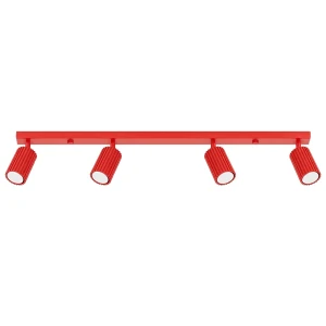 Plafon KARBON 4L czerwony SL.2368 SOLLUX