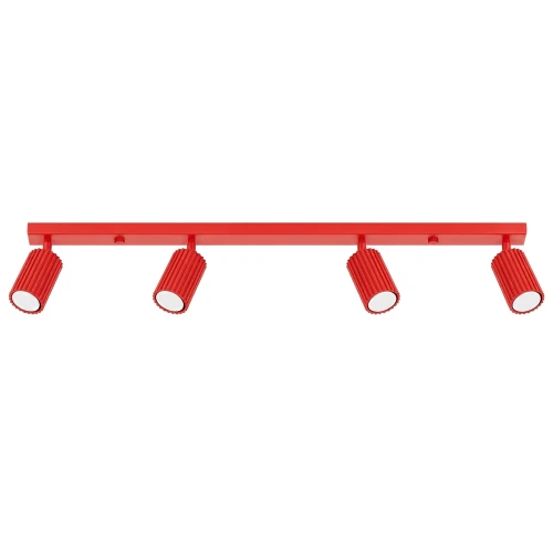 Plafon KARBON 4L czerwony SL.2368 SOLLUX