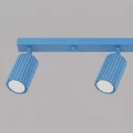 Plafon KARBON 4L błękitny SL.2382 SOLLUX