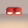Plafon AURA 2 czerwony Gx53 SL.2422 SOLLUX