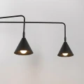 Kinkiet NOX 2 czarny z włącznikiem SL.2507 SOLLUX