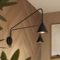 Kinkiet NOX 2 czarny z włącznikiem SL.2507 SOLLUX