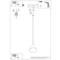Lampa wisząca NOX 25 beżowa SL.2524 SOLLUX