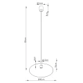 Lampa wisząca NOX 40 ochra czerwona SL.2541 SOLLUX