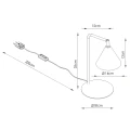 Lampa biurkowa NOX biała SL.2566 SOLLUX