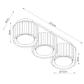 Plafon AURA 3 biały Gx53 SL.2628 SOLLUX