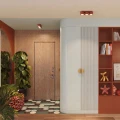 Plafon AURA 3 ochra czerwona Gx53 SL.2632 SOLLUX