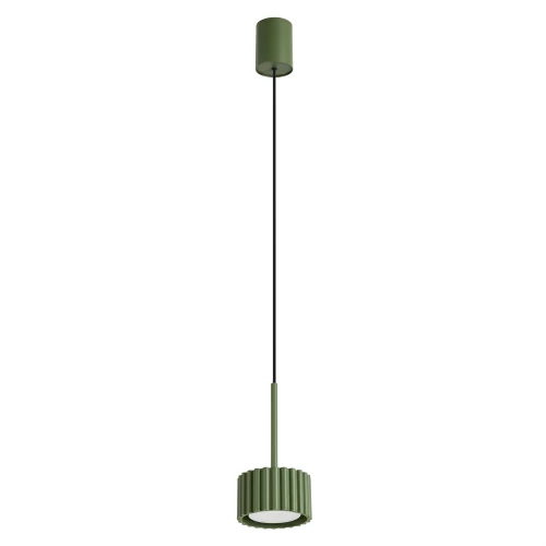 Lampa wisząca AURA 1 zielona oliwka Gx53 SL.2679 SOLLUX
