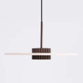 Lampa wisząca OVO 1 brązowa/beżowa filc Gx53 SL.2694 SOLLUX