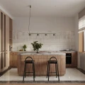 Żyrandol AURA 4 zielona oliwka Gx53 SL.2698 SOLLUX