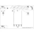 Żyrandol AURA 4 taupe Gx53 SL.2702 SOLLUX
