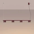 Żyrandol AURA 4 burgund Gx53 SL.2703 SOLLUX