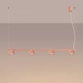 Żyrandol AURA 4 brzoskwiniowa Gx53 SL.2704 SOLLUX