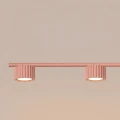 Żyrandol AURA 4 brzoskwiniowa Gx53 SL.2704 SOLLUX