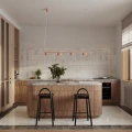 Żyrandol AURA 4 brzoskwiniowa Gx53 SL.2704 SOLLUX