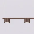 Żyrandol AURA 4 brązowa Gx53 SL.2709 SOLLUX