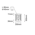Lampa ogrodowa HAGI Garden 30cm 9905 SHILO