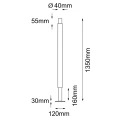 Lampa zewnętrzna NATSU Garden 135cm 9904 SHILO