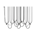 Lampa wisząca Udin 6 - Czarna 9785 (Dohar) Antigo