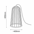 Lampa stojąca ogrodowa no. moon I - Czarna (650 mm) 9419 (Shilo) Antigo