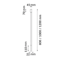 Plafon alha N - Czarny (800 mm) 9210 (Dohar) Antigo
