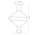 Lampa wisząca ALHA S LED barwa neutralna 4000K 9053 SHILO DOHAR