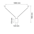 Lampa wisząca VIWIN czarna 9020 SHILO DOHAR