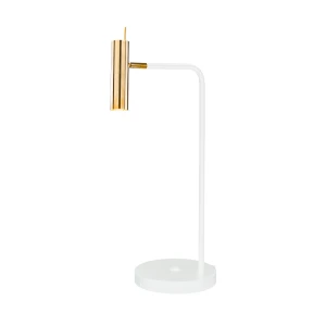 Lampa stołowa Amos - Mosiądz polerowany-biała (635 mm) 8907 (Amplex) Antigo