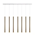 Lampa wisząca Akadi 7 - Mosiądz polerowany-biała (700 mm) 8890 (Amplex) Antigo