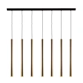 Lampa wisząca Akadi 7 - Mosiądz polerowany-czarna (700 mm) 8889 (Amplex) Antigo