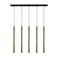 Lampa wisząca Akadi 5 - Mosiądz polerowany-czarna (700 mm) 8887 (Amplex) Antigo