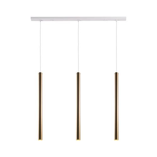 Lampa wisząca Akadi 3 - Mosiądz polerowany-biała (700 mm) 8886 (Amplex) Antigo