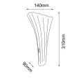 Kinkiet Petalo - Patyna mat-złoty (310 mm) 8795 (Amplex) Antigo