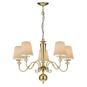 Lampa wisząca Lilosa 5 - Mosiądz polerowany (750 mm) 8679 (Amplex) Antigo