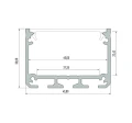 Plafon Hakoda - Biały (1300 mm) 4000K 8655 (Shilo) Antigo