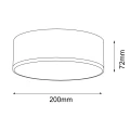 Lampa sufitowa LED 4000K IP44 ZAMA biała 8588 SHILO