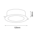 Oprawa wpuszczana LED IP44 TOTTORI IL czarna 8579 4000K neutral SHILO