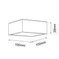 Lampa sufitowa LED 4000K IP44 TOTTORI IL czarna 8577 SHILO
