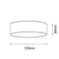 Lampa sufitowa IP44 LED 4000K TOTTORI IL biała 8576 SHILO