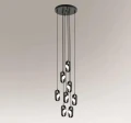 Lampa wisząca ruchoma LED FUROKU czarna 8539 4000K SHILO