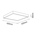 Plafon 42cm NOMI LED 4000K biały 8451 SHILO
