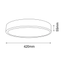 Plafon 42cm NOMI LED 4000K biały 8447 SHILO